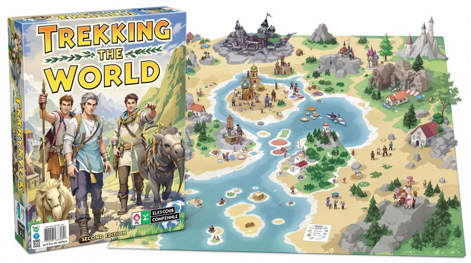 Board Game Components and Rules - Trekking the World (Second Edition)