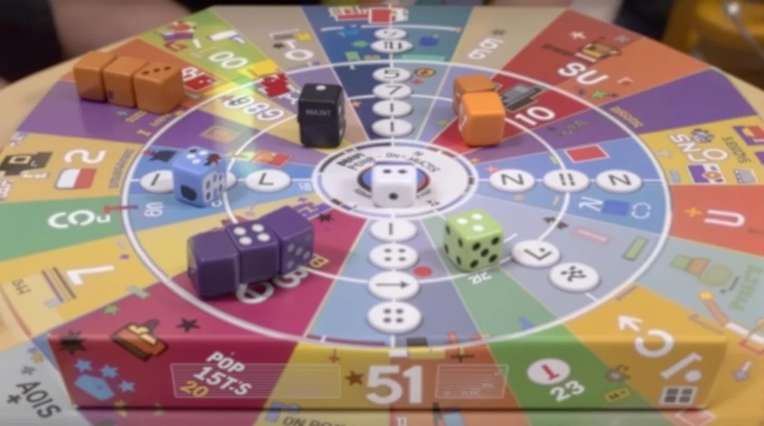 Board game rules and setup for Frustration (Pop-O-Matic dice game)