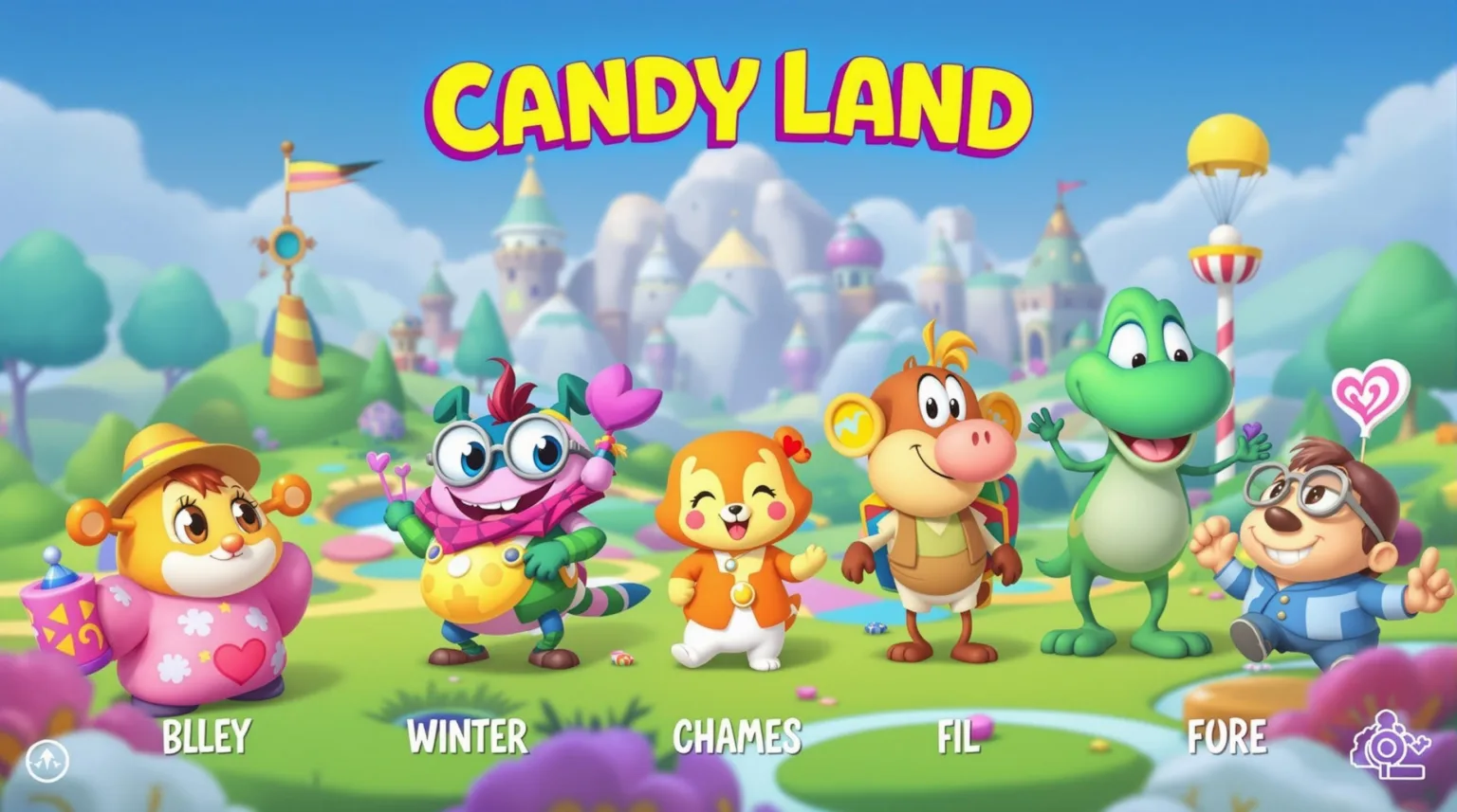 Candy Land board game characters and their evolution