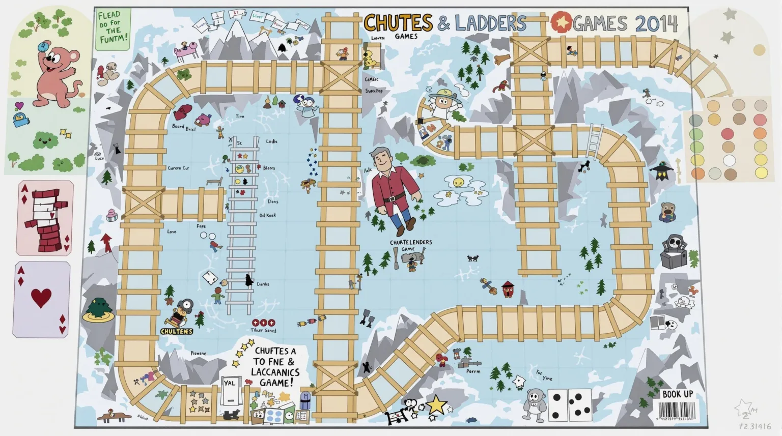 Chutes and Ladders Game Board: Design, Rules & Fun Game board design and mechanics of Chutes and Ladders board game