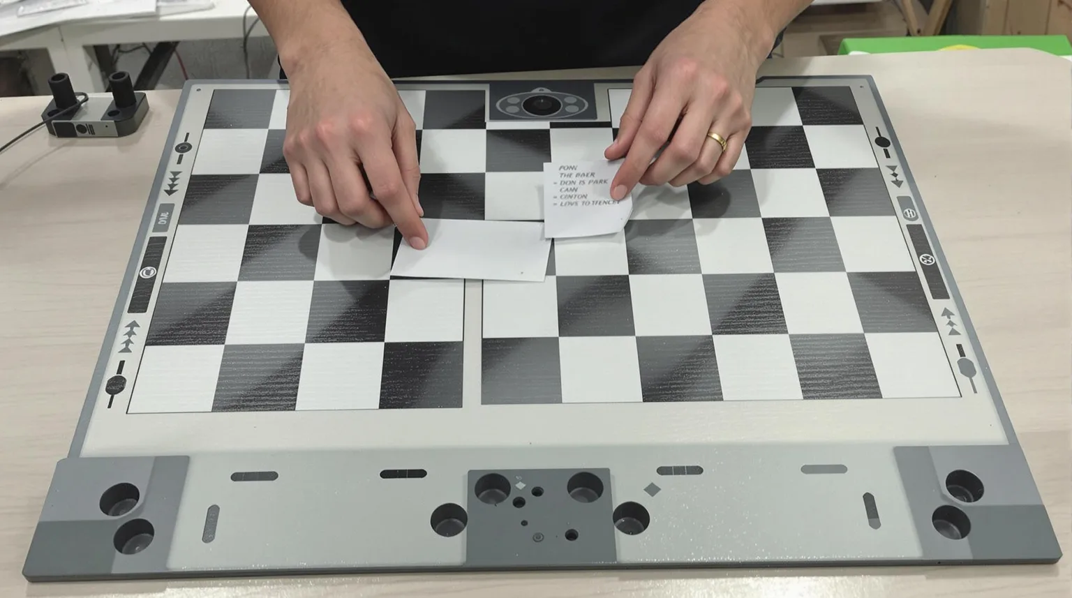 Board Game Equipment Manufacturing and Specifications (specifically blank game board types, materials, dimensions, and maintenance standards for design and prototyping use)