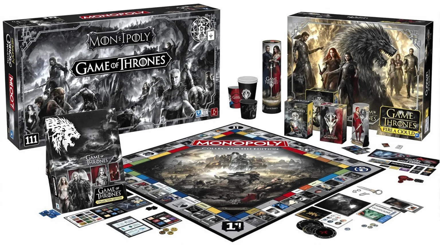 Game of Thrones Monopoly Collector's Edition board game features and merchandising