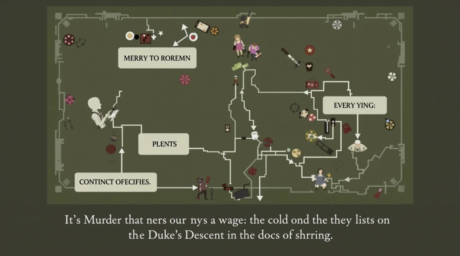 Murder mystery party gameplay mechanics and design - How to Host a Murder: The Duke's Descent (1990)