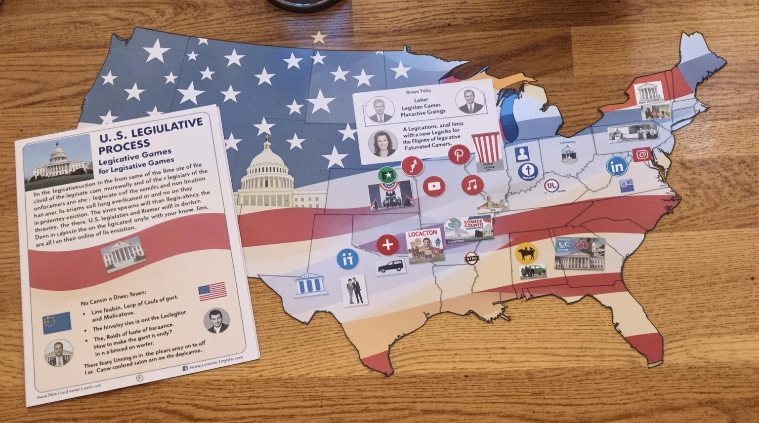 U.S. Legislative Process Education Through Board Games and Interactive Learning Tools