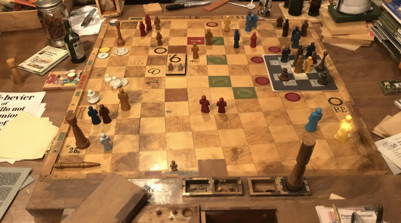 Historical wooden board games and their cultural evolution