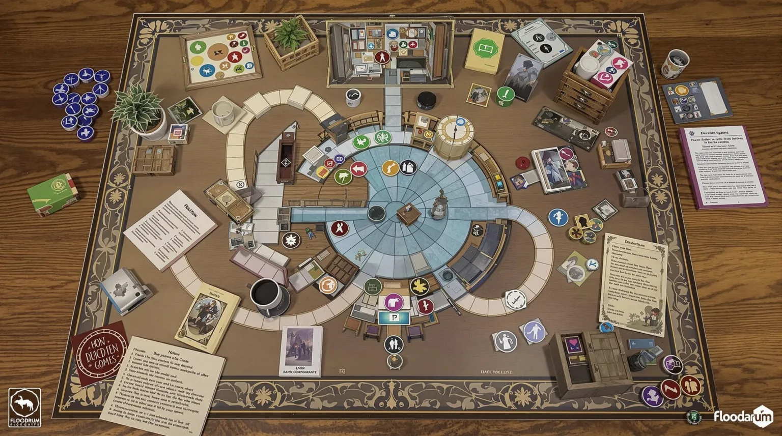 Décorum Board Game: Cooperative Puzzle Gameplay Explained Board game - Décorum by Floodgate Games (2022 cooperative hidden-information interior design game)