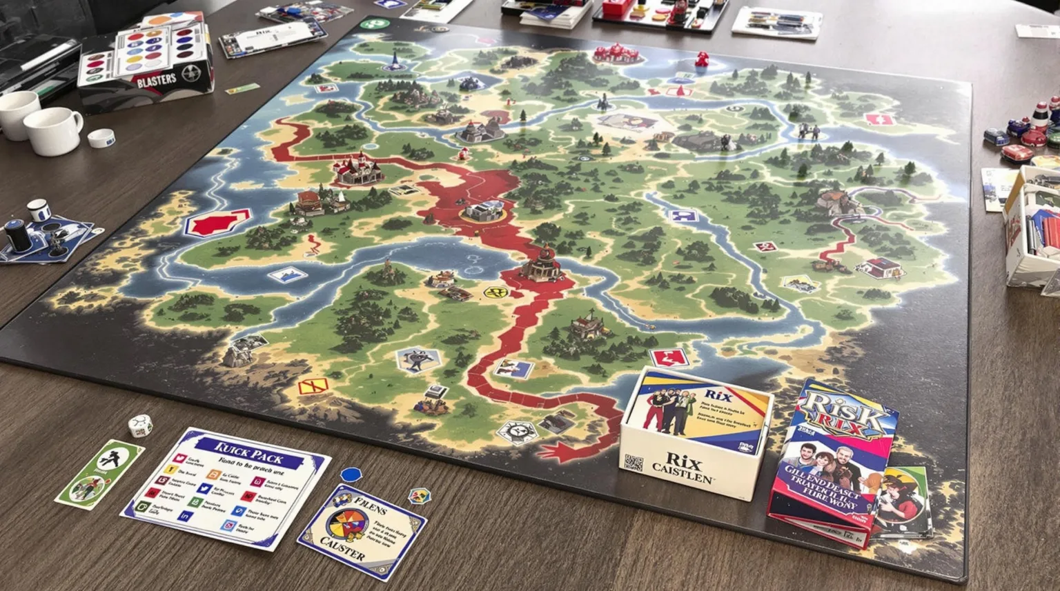 Board game setup and rules - Risk strategy board game