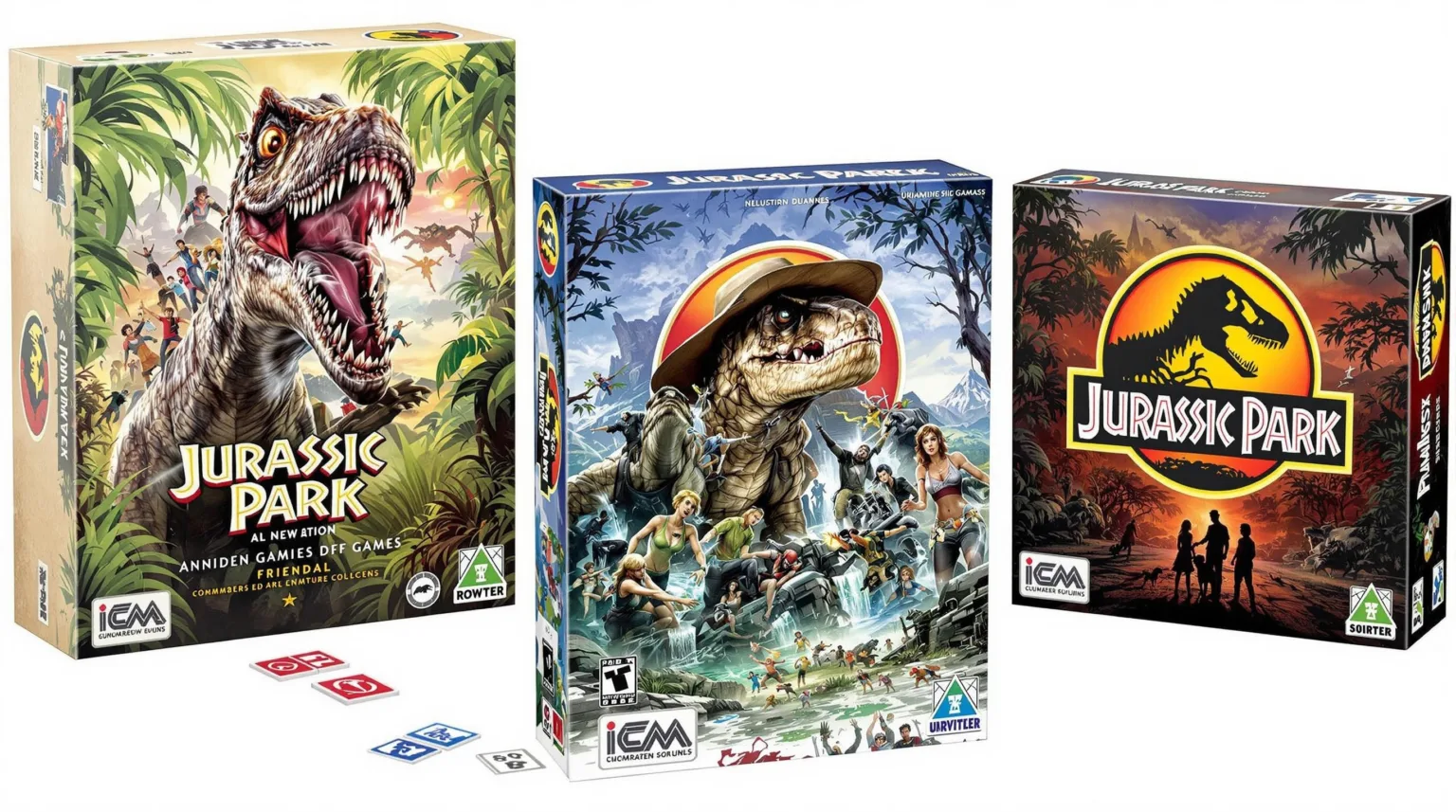 Board games based on Jurassic Park media franchise