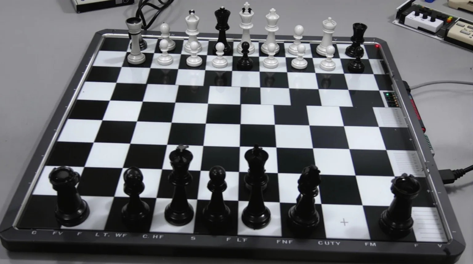 Electronic chess boards and computer equipment